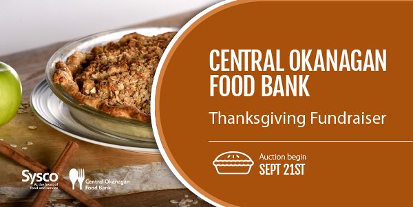 Central Okanagan Food Bank Thanksgiving Pie Auction