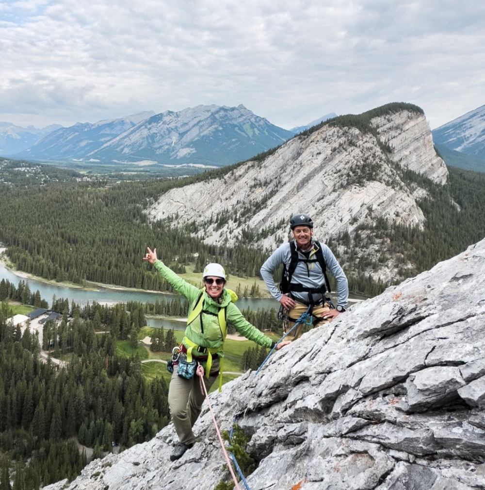 Introduction to Rock Climbing in Banff for Two People.